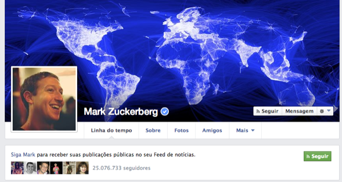 Mark Zuckerberg foi o primeiro a fazer parte da própria rede (Foto: Reprodução/ Facebook) Mark Zuckerberg foi o primeiro a fazer parte da própria rede (Foto: Reprodução/ Facebook)