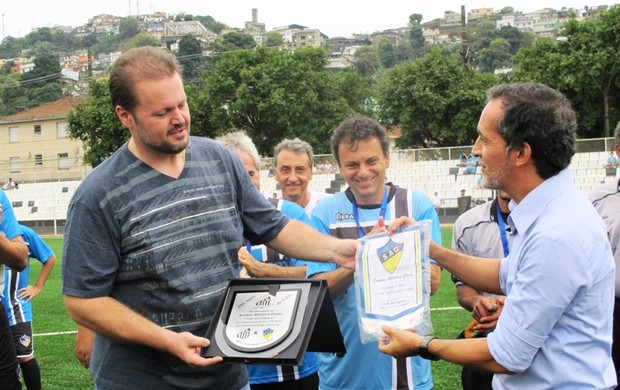 Homenagem Santos x Ingleses (Foto: Lincoln Chaves / Globoesporte.com)