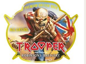 Nome da cerveja se inspira na música 'The Trooper', do álbum 'Piece of Mind' (Foto: Reprodução)