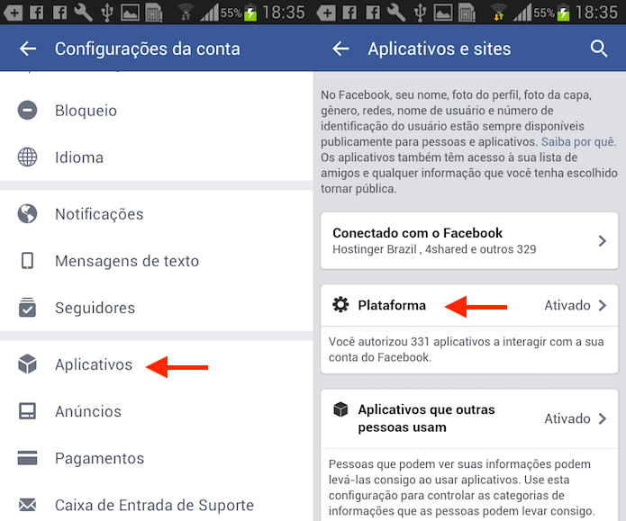 Caminho para opções de aplicativos e jogos do Facebook para Android (Foto: Reprodução/Marvin Costa) (Foto: Caminho para opções de aplicativos e jogos do Facebook para Android (Foto: Reprodução/Marvin Costa)) Caminho para opções de aplicativos e jogos do Facebook para Android (Foto: Reprodução/Marvin Costa) (Foto: Caminho para opções de aplicativos e jogos do Facebook para Android (Foto: Reprodução/Marvin Costa))