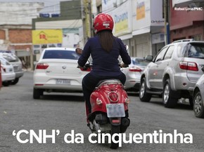 Habilitação será exigida para as motos 'cinquentinhas' a partir de fevereiro de 2016 (Foto: Rafael Lima/PMC) Habilitação será exigida para as motos 'cinquentinhas' a partir de fevereiro de 2016 (Foto: Rafael Lima/PMC)