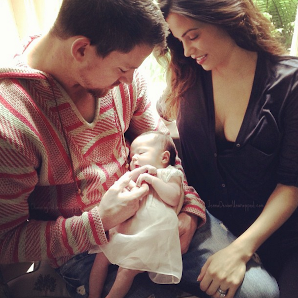 Channing Tatum, sua esposa e a filha (Foto: Instagram)