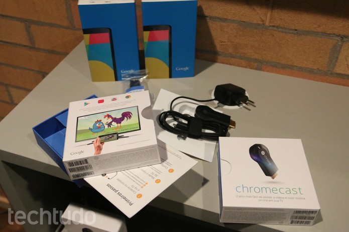 Chromecast chega a lojas físicas dentro de algumas semanas (Foto: Foto: TechTudo/Fabricio Vitorino) Chromecast chega a lojas físicas dentro de algumas semanas (Foto: Foto: TechTudo/Fabricio Vitorino)