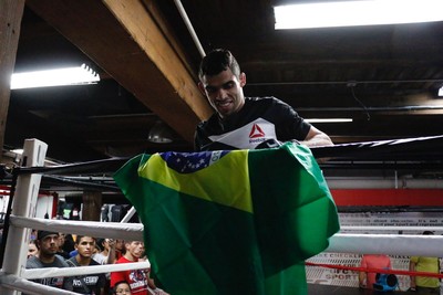 Renan Barão treino aberto UFC Chicago (Foto: Evelyn Rodrigues)