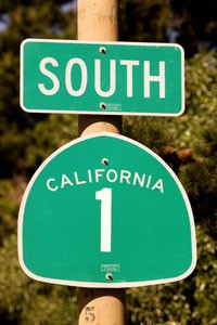 Placa da Highway 1, também conhecida como California 1 ou Route 1 (Foto: Renalt Philippe/hemis.fr/AFP)