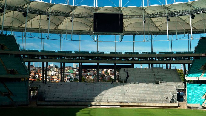 Arquibancada móvel da Arena Fonte Nova (Foto: Divulgação)
