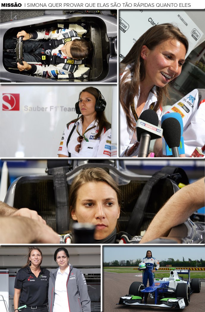 Mosaico - Simona F1 (Foto: Editoria de Arte)