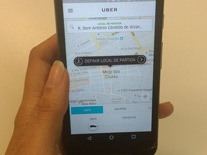 Uber em Mogi das Cruzes (Foto: Jamile Santana/G1) Uber em Mogi das Cruzes (Foto: Jamile Santana/G1)