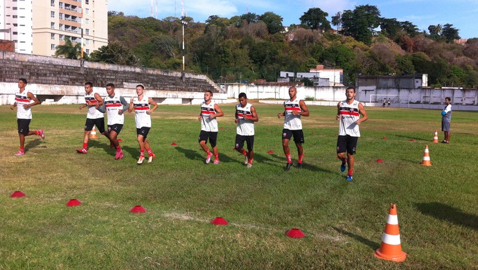 Santa Cruz de Natal - teste físico Estádio Juvenal Lamartine (Foto: Divulgação/Santa Cruz de Natal)