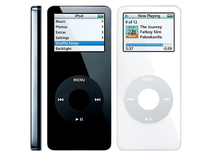Primeira geração do iPod Nano tinha tela LCD que exibia mais de 65 mil cores  (Foto: Divulgação)