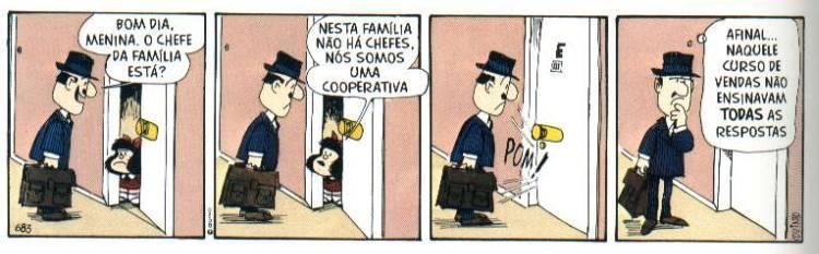 Mafalda e as relações familiares (Foto: Reprodução/Quino)