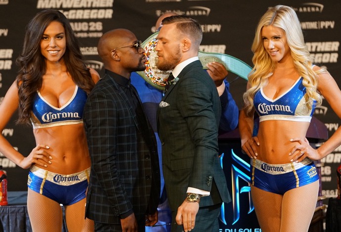 Floyd Mayweather x Conor McGregor Coletiva Imprensa Final (Foto: Evelyn Rodrigues)