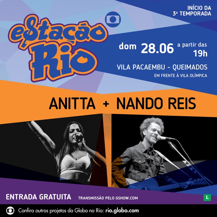 Anitta e Nanda Reis abrem a terceira temporada do Estação Rio (Foto: Divulgação)