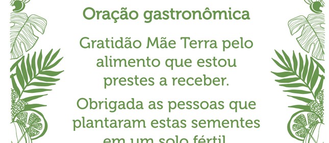 Cartinha em forma de oração do Capim Santo