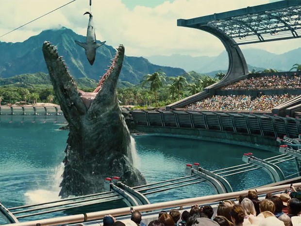 Cena de Jurassic World: O Mundo dos Dinossauros, com Chris Pratt and Bryce Dallas Howard (Foto: Divulgação)