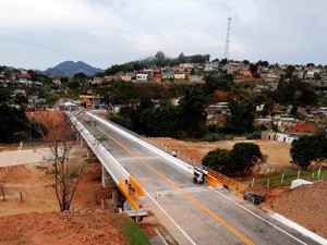 Ponte é inaugurada em Guidoval, MG (Foto: Wellington Pedro/Segov)