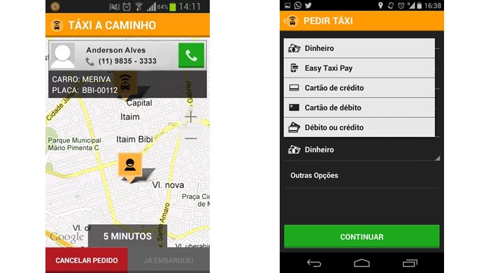 Peça taxis de maneira rápida e prática com o Easy Táxi (Foto: Divulgação/Google Play)