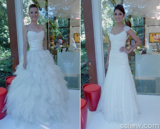 Mais Você mostra vestidos de noiva que são tendência (Foto: Mais Você / TV Globo)