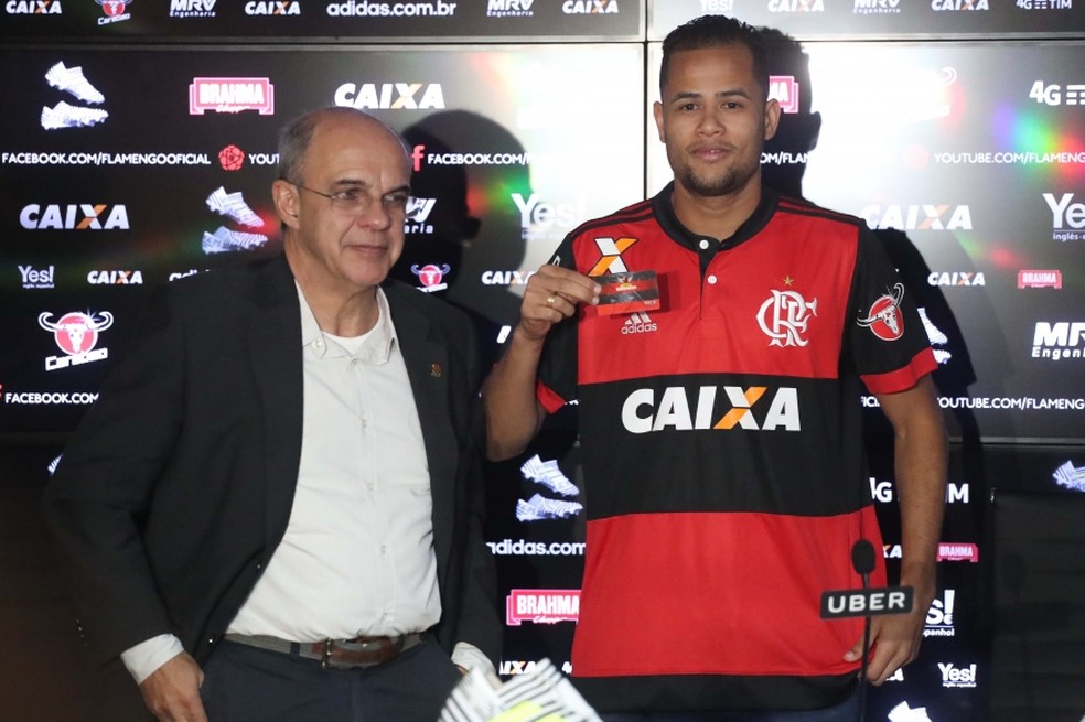 Geuvânio foi apresentado há duas semanas  (Foto: Gilvan de Souza/Flamengo)