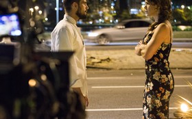 Leandra Leal e Rafael Cardoso gravam cena de briga entre Cristina e Vicente