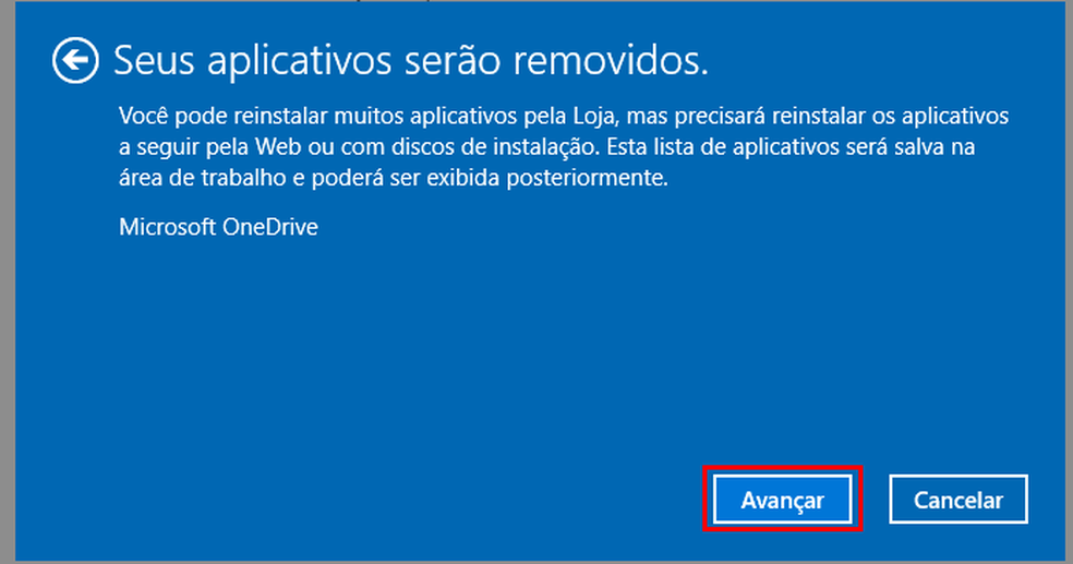 Visualizando os aplicativo que serão removidos (Foto: Edivaldo Brito/TechTudo)