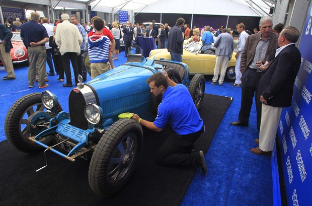 Bugatti modelo Type 35 Grand Prix em exposição na Califórnia (Foto: Michael Fiala/Reuters)