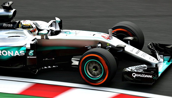 Lewis Hamilton no treino do GP do Japão