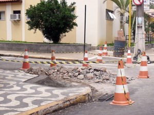 Novas rampas estão sendo construidas (Foto: Gilmar Marques/Ascom Cantagalo)