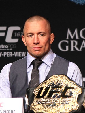 George ST-Pierre Coletiva UFC 167 (Foto: Evelyn Rodrigues)