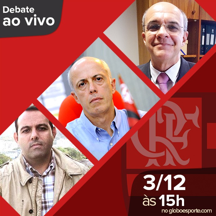 Cartela debate eleições Flamengo  (Foto: Editoria de arte)