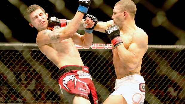 Lucas Martins vitória UFC Atlantic City (Foto: Reuters)