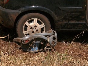 Cadeirinha usada por bebê de 2 anos, que não sobreviveu a acidente em Batatais (Foto: Sérgio Oliveira/EPTV) Cadeirinha usada por bebê de 2 anos, que não sobreviveu a acidente em Batatais (Foto: Sérgio Oliveira/EPTV)