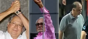 Dirceu, Genoino, Valério e mais sete se apresentam à PF (Mario Angelo / Folhapress / Sigmapress)