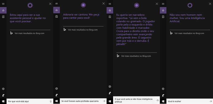 Cortana cogita ser narradora de futebol (Foto: Reprodução/Tassia Moretz)