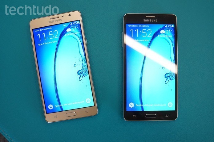 Galaxy On7 tem hardware quase igual ao do J5 (Foto: Thássius Veloso/TechTudo)