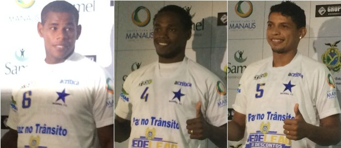 Nacional - zagueiros de 2015 (Foto: GloboEsporte.com)