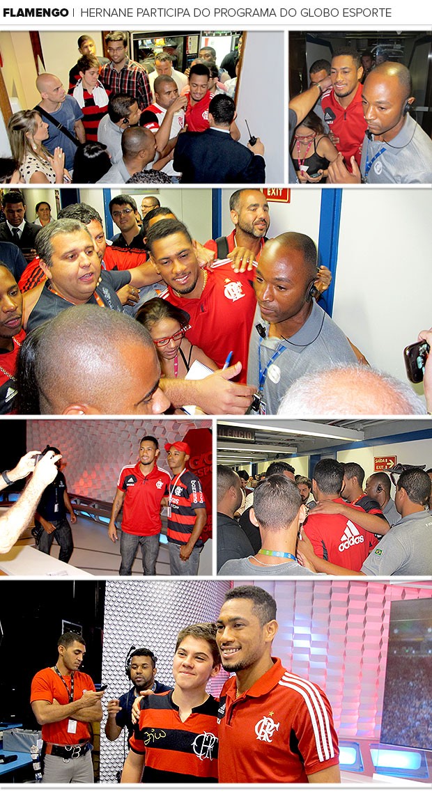 Mosaico Hernane programa Globo Esporte (Foto: Richard Souza)