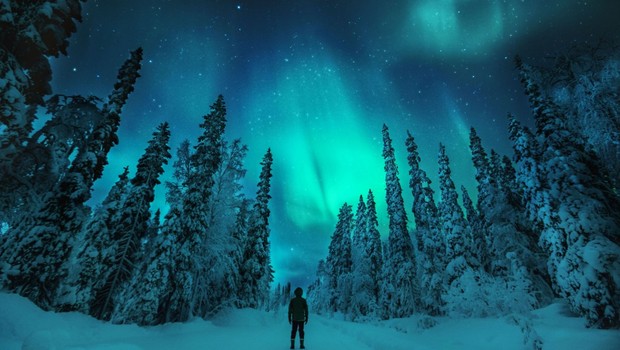 Northern lights, aurora boreal, Finlândia (Foto: Konsta Puukka/Visit Finland/Divulgação)