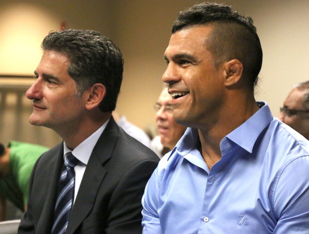 Vitor Belfort Reunião comissão UFC (Foto: Evelyn Rodrigues)