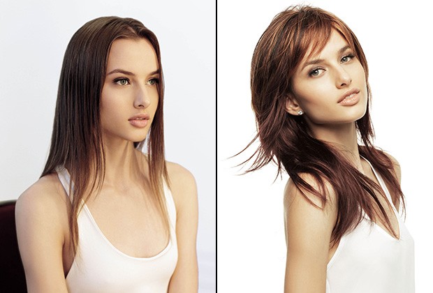 EGO Beleza - Apliques de franja - antes e depois (Foto: Divulgação)