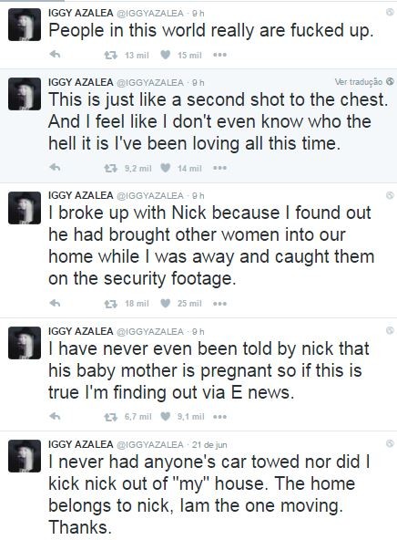 Iggy Azalea conta porque terminou noivado  (Foto: Reprodução / Twitter)