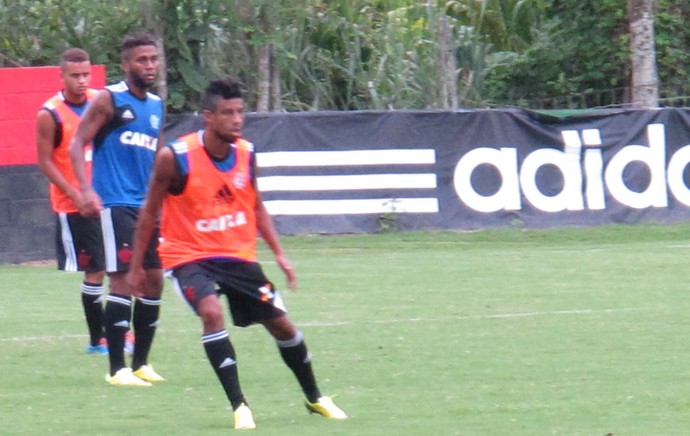 Leo Moura Treino Flamengo (Foto: Thales Soares)