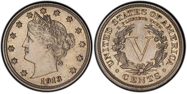 Moeda de cinco centavos de dólar de 1913 deve atingir pelo menos os US$ 2,5 milhões  (Foto: AP)