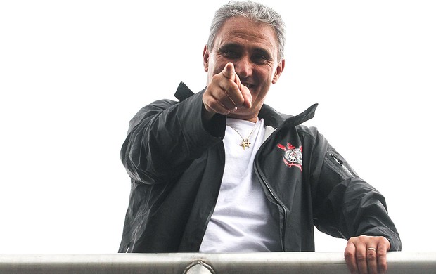 Tite na comemoração do Corinthians festa Mundial (Foto: Leandro Martins / Futura Press)