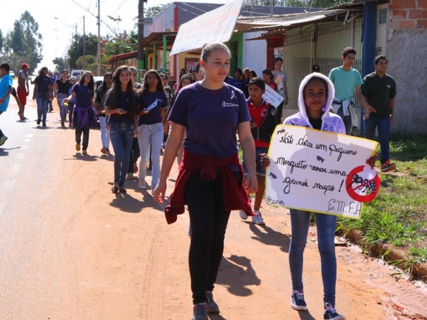 passeata dengue Uberlândia (Foto: Prefeitura de Uberlândia/Ascom)