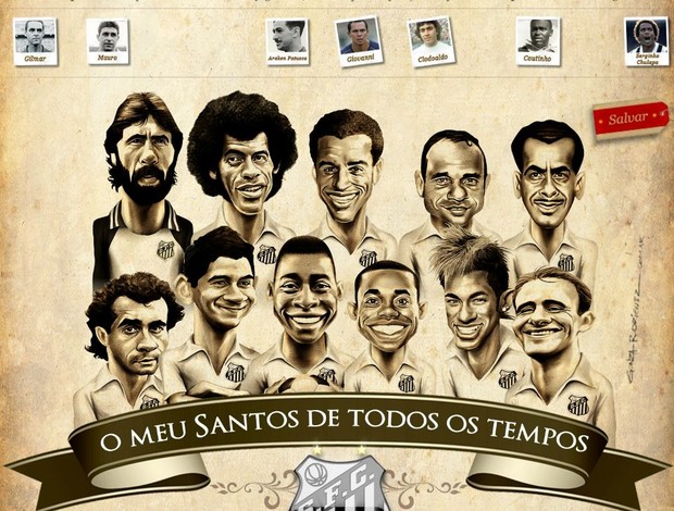 Poster Santos Ganso (Foto: Reprodução) Poster Santos Ganso (Foto: Reprodução)