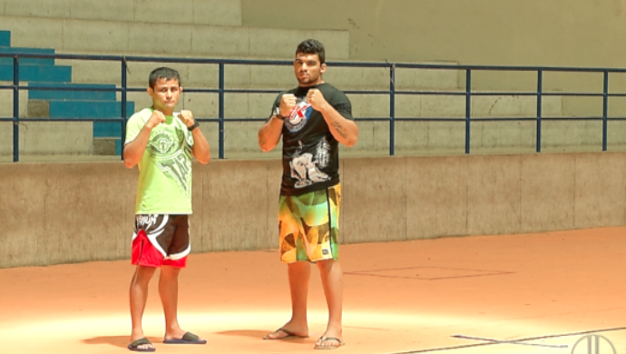 Jussier Formiga e Rony Marques, lutam no UFC Natal (Foto: Reprodução/Inter TV Cabugi)