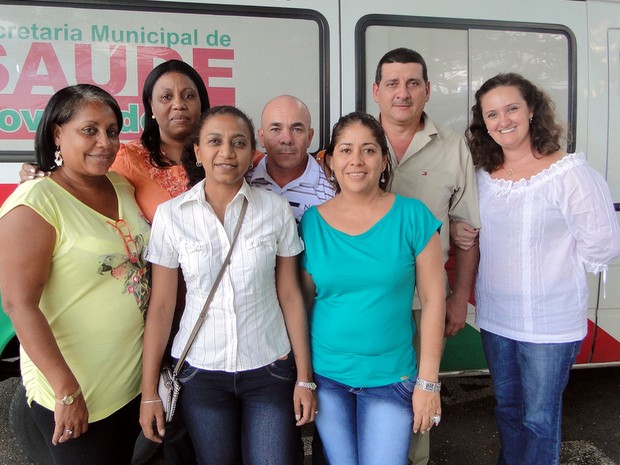 Médicos cubanos em Nova Odessa (Foto: Osnei Réstio/Prefeitura de Nova Odessa)