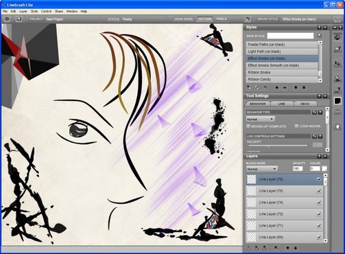 screenshot de Livebrush