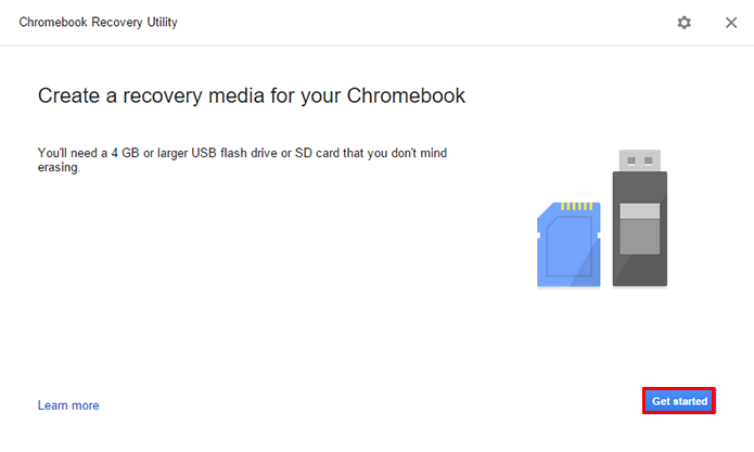 Inicie o assistente de criação de disco do Chrome OS (Foto: Reprodução/Paulo Alves)